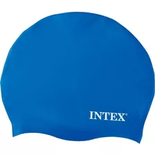 Touca De Silicone Para Natação Azul,preto,branco - Intex