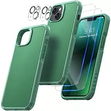 Funda Diaclara Para iPhone 14 C/ Cubre Cam Pant Green