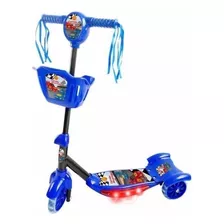 Patinete Infantil 3 Rodas Com Luz Som Ajustável Até 35kg