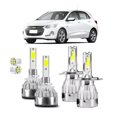 Kit Ultra Led Chevrolet Onix 2012/2019 20000 Lúmens 6500k