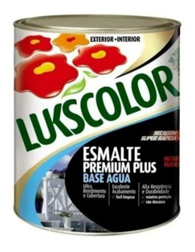 Tinta Esmalte Sintético Base Água 900ml Lukscolor - Cores