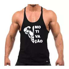 Camiseta Regata Cavada Masculina Academia Treino Musculaçao