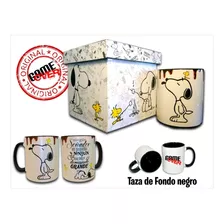 Regalo Snoopy, Taza Con Estuche De Madera Original Game Over