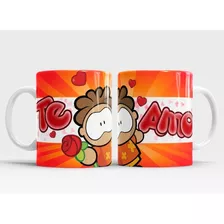 Taza Con Mensaje Te Amo De 11 Oz, Ceramica Premium