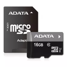 Tarjeta Micro Sdhc 16gb Adata Premier, Uhs-i, U1, Clase 10