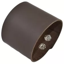 Brazalete Cuero Hombre Caballero Ancho Chocolate Moda