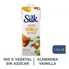 Leche De Almendras Vainilla Sin Azúcar Silk X 1 L Pack X 12u