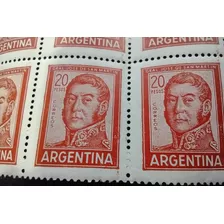 Estampillas Argentinas De San Martin Mint