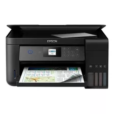 Impresora A Color Multifunción Epson Ecotank L4160 Con Wifi Negra 220v