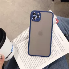 Funda Uso Rudo Con Protección De Cámaras Para iPhone + Mica