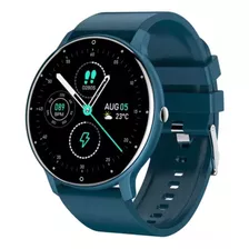 Reloj Inteligente Smartwatch Zl02 Azul Para Dama Y Caballer