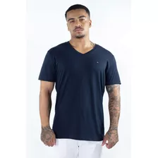 Camiseta Tommy Hilfiger Gola V | Marinho