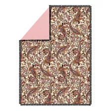 Canga Toalha Para Praia Piscina 1,4x1,0m Paisley Rose Camesa