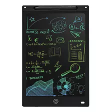 Pizarra Mágica Multicolor Lcd 12 Pulgadas Dibujo Escritura Color Negro