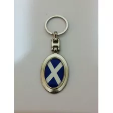 Chaveiro Oval Da Bandeira Da Escócia