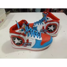 Botitas Zapas Capitan America Marvel Skate 27*leer