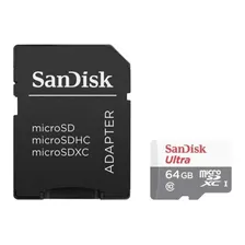 Cartão De Memória Sandisk Ultra Microsdxc 64gb 100mb/s Uhsi 