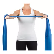 Faixa Elástica Para Exercícios Suave - Azul 1,5m - Mercur