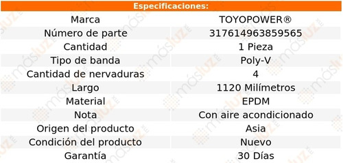 Banda Para Audi S4 3.0l V6 Turbo 2016/2018 Toyopower Foto 4