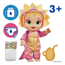 Boneca Baby Alive Bebessauro Loira Tricerátops F0933 Hasbro