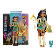 Boneca Monster High C/ Pet E Acessórios - Mattel Cleo Denile