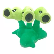 Lanzaguisantes Verde Tres Cabezas Plantas Vs Zombies Peluche