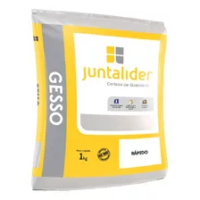 Gesso Rápido Para Reparos Paredes Teto 1 Kg - 5 Unidades