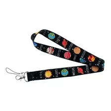 Lanyard Planetas Sistema Solar Galaxia- Cinta Colgante