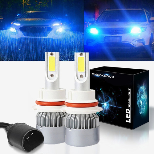 9007 Hb5 Kit De Faros Led 8000k Azul 100w 11000lm For Ford Foto 2