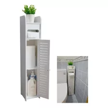 Estante De Baño Organizador Blanco 80x15x15