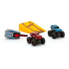 Conjunto Carrinho Lancador Chave Pista Infantil 2 Carrinhos