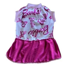 Vestido Pet Fêmea Cães Cachorro Barbie Tamanho M