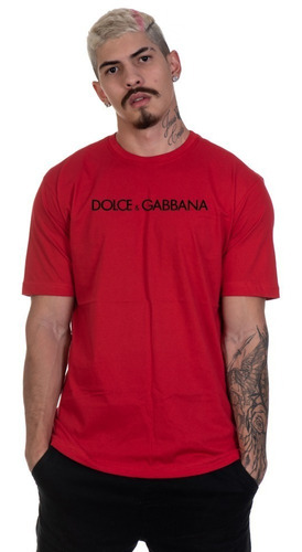 Camisa Dolce Gabbana Camiseta Algodão Premium Griffe Tshirt