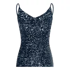 Vestido De Noche Para Mujer I Ds8i, Cuello En V, Lentejuelas