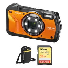 Ricoh Wg-6 Digital Camara Con Accessories Kit (orange)