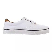 Zapatillas Lona Reforzada Wembly Nauticas Color Blanco