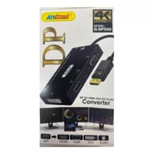 Convertidor Adaptador Display Port A Hdmi Vga Dvi 4 En 1 -dp