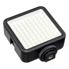 Mini Iluminador Led Portatil P/ Câmera Luz Painel Foto Video Estrutura Preto Luz Branco-frio 110v/220v