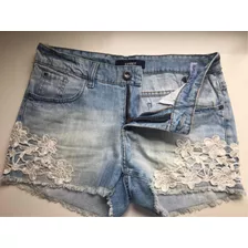 Short Jean Nuevo Sweet Talle 26 Color Celeste Gastado