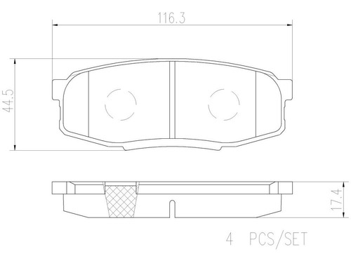 Balatas Tras / Toyota Sequoia Trd Sport 2018 A 2021 Cermica Foto 2