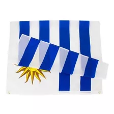 Bandeira Do Uruguai Oficial 1,50x0,90m C/ Anilhas P/ Mastro