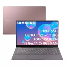 Samsung Galaxy Book S I5 512gb Ssd Ultra Leve Rosa Metálico