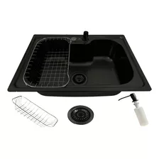 Cuba Gourmet Cozinha Aço Inox Com Acessórios 50x40cm Preta