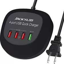 Cargador Usb Hub Carga Rápida 3.0 4 Puertos Usb Estaci...