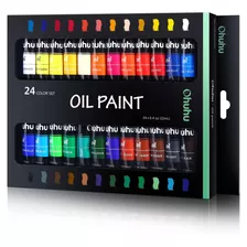 Set Pintura Óleo Ohuhu, 24 Colores De 12ml A Oil Aceite 