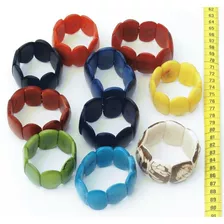 Lote De 10 Pulseras Hechas En Nuez De Tagua O Marfil Vegetal