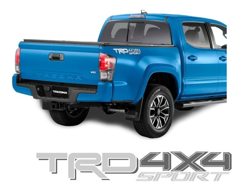 Calca Calcomania Sticker Toyota Tacoma Trd 4x4 Sport Gris  Foto 2