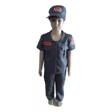 Fantasia De Bombeiro Infantil Militar, Personalizado