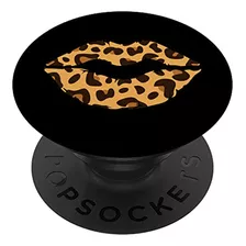 Popsockets Swappable Popgrip Labios Estampado Leopardo