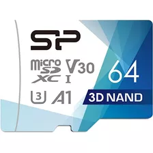 Memoria Micro Sdhc 64 Gb 4k U3 Silicon Power Clase 10